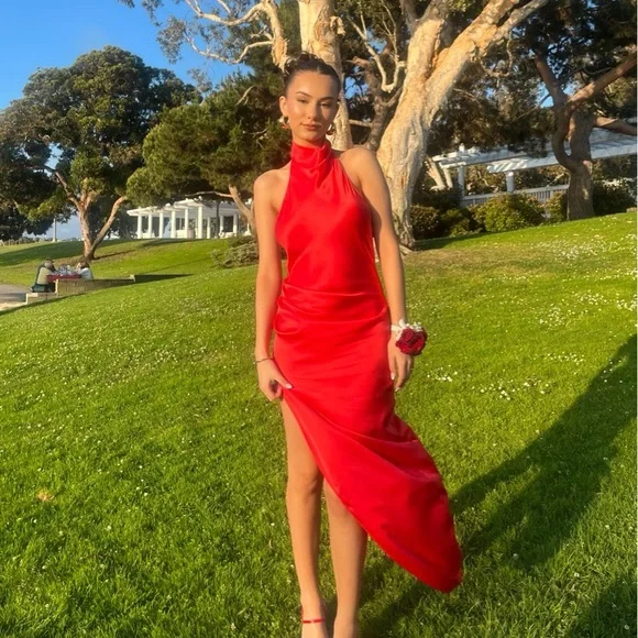 Amanda Uprichard Samba Dress in Red size Small